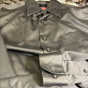 Arrow fitted Men's glossy grey Dress Shirt